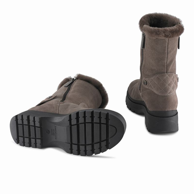 Brown Russell And Bromley Arctic Women's Ankle Boots | RBD770NY