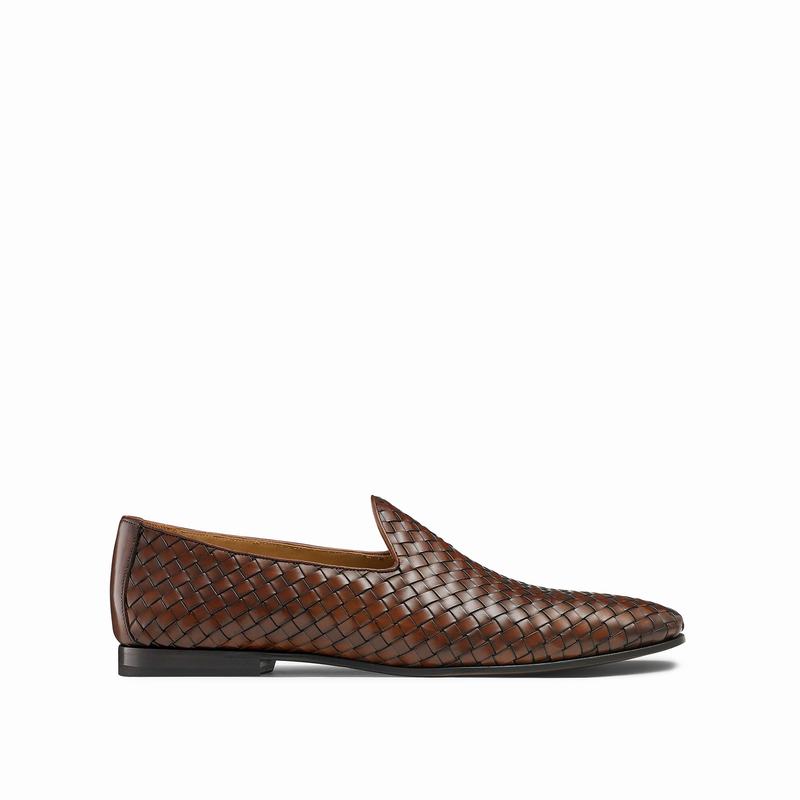 Brown Russell And Bromley Baron Men\'s Slip On Shoes | XWM4044QS
