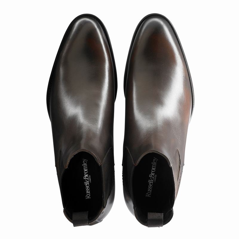 Brown Russell And Bromley Beechwood Men's Chelsea Boots | XNV3151NO