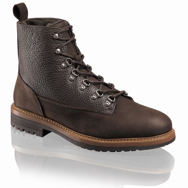 Brown Russell And Bromley Blizzard Men's Lace Up Boots | EFB1888NK