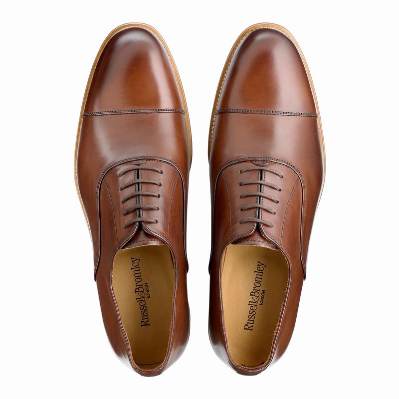 Brown Russell And Bromley Boris Men's Oxfords | KJE5659IA