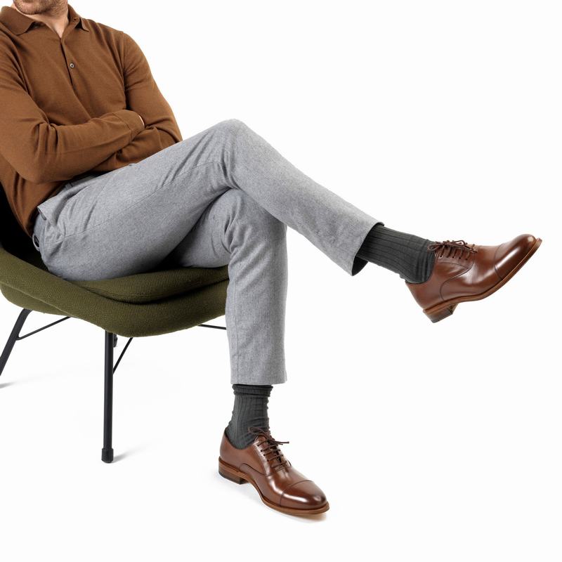 Brown Russell And Bromley Boris Men's Oxfords | KJE5659IA