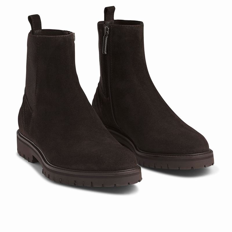 Brown Russell And Bromley Brando Men's Chelsea Boots | HHD2391AN