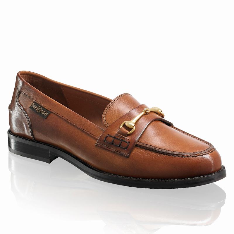 Brown Russell And Bromley Brewster Women's Loafers | JRE9847ZT