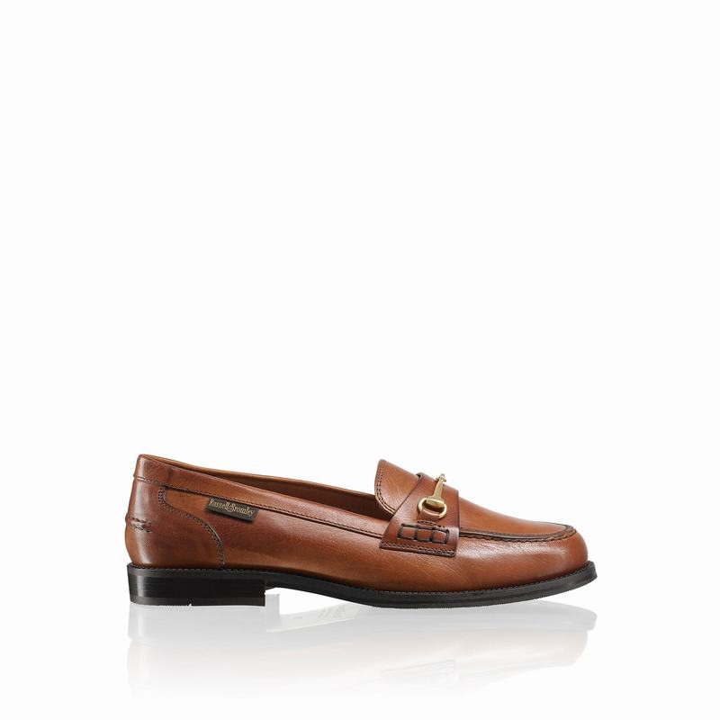 Brown Russell And Bromley Brewster Women\'s Loafers | JRE9847ZT