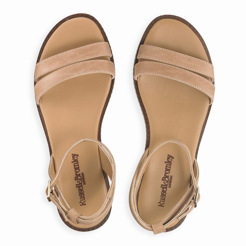 Brown Russell And Bromley Brooklyn Women's Flat Sandals | UMX1069DZ
