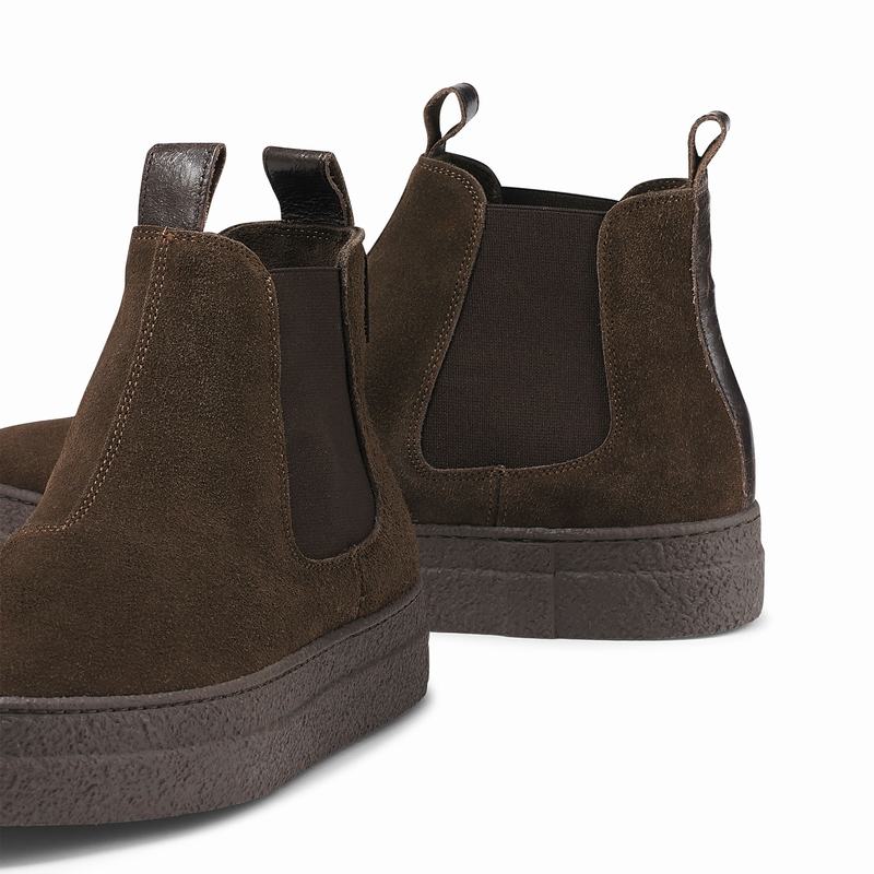 Brown Russell And Bromley Bumble Women's Chelsea Boots | WXK5153LC