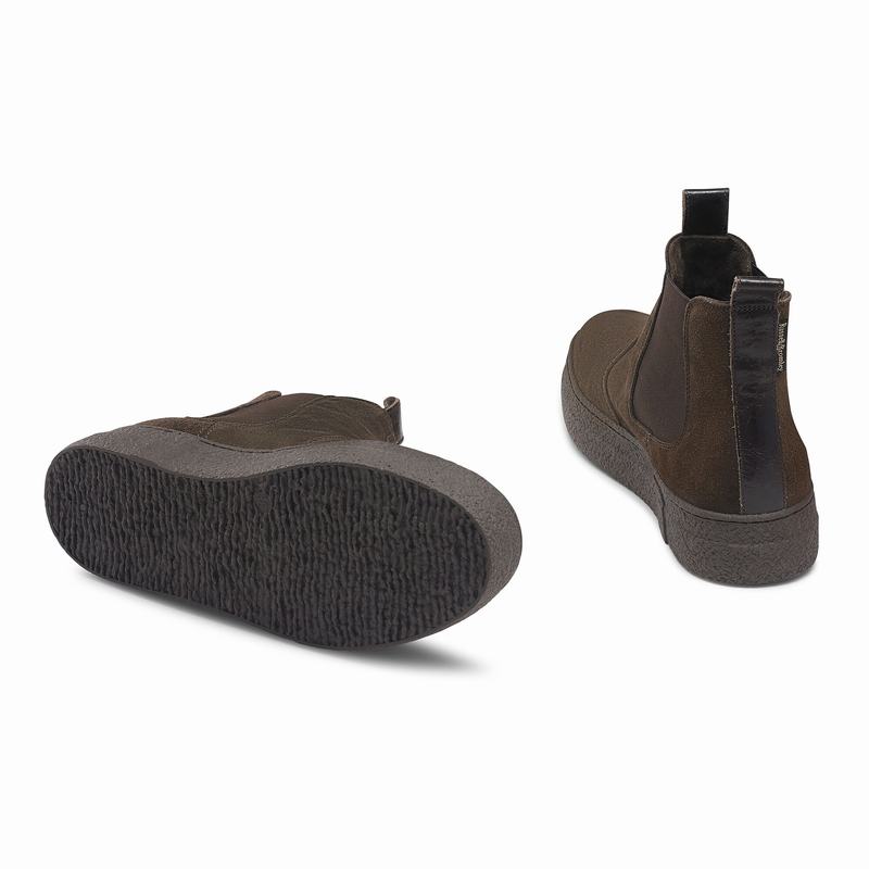 Brown Russell And Bromley Bumble Women's Chelsea Boots | WXK5153LC