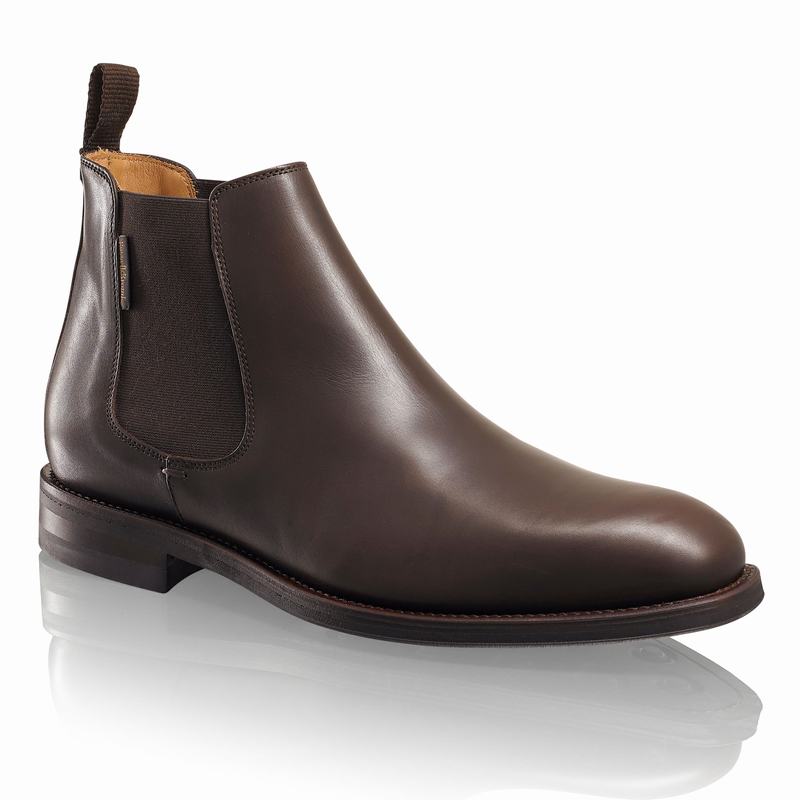 Brown Russell And Bromley Burlington Men's Chelsea Boots | CLN4247PW