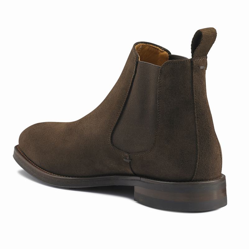 Brown Russell And Bromley Burlington Men's Chelsea Boots | FUG379LW