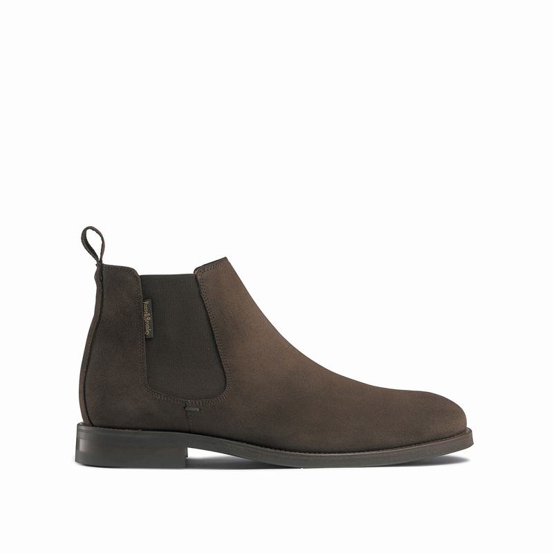 Brown Russell And Bromley Burlington Men\'s Chelsea Boots | FUG379LW