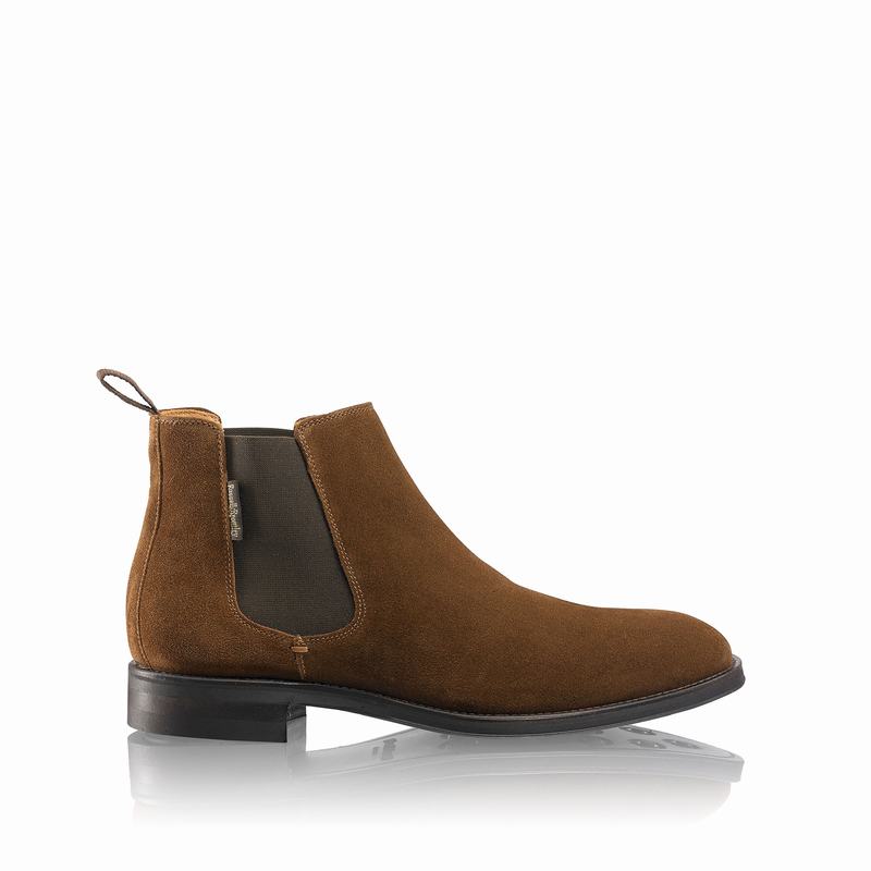 Brown Russell And Bromley Burlington Men\'s Chelsea Boots | UTY7353LY