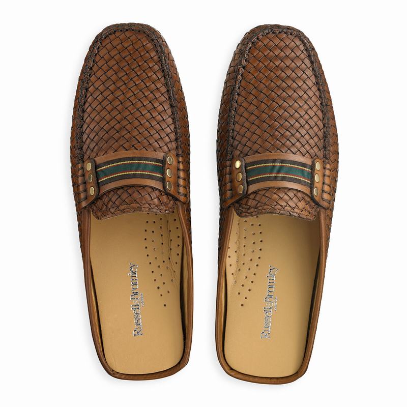 Brown Russell And Bromley Cabriolet Men's Loafers | ENO174DY