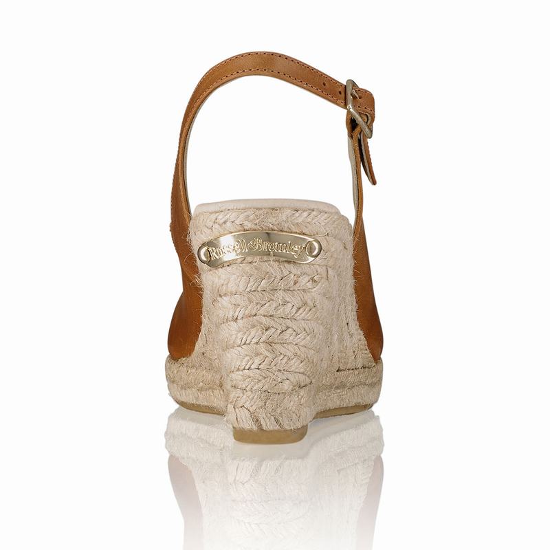 Brown Russell And Bromley Candyfloss Women's Espadrilles | REV5070VM