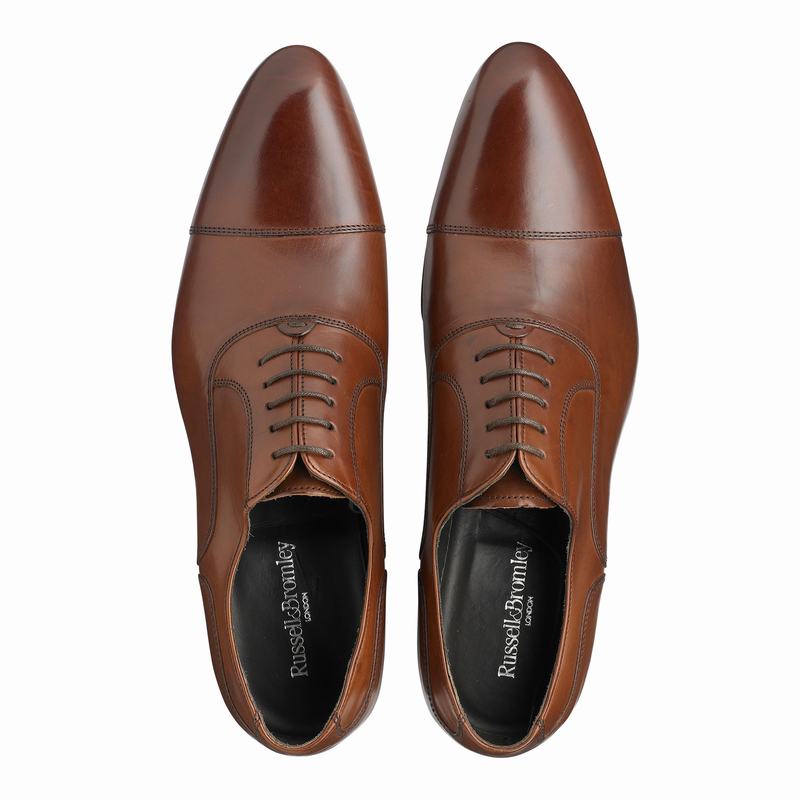 Brown Russell And Bromley Chelsea Men's Lace Up Shoes | YZD9260CA