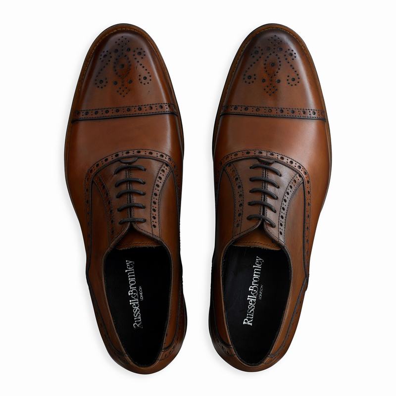 Brown Russell And Bromley Chiltern Men's Brogues | AHR1799PN