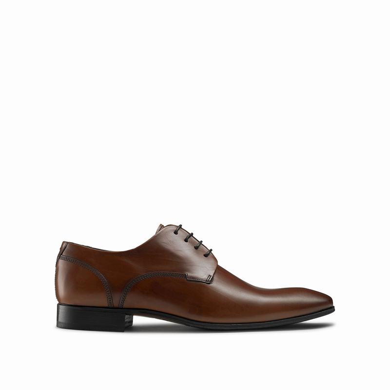 Brown Russell And Bromley City Men\'s Derby Shoes | DYQ5199RT