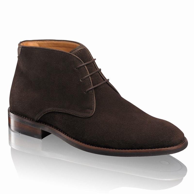 Brown Russell And Bromley Classic Men's Desert Boots | GLW9772GN