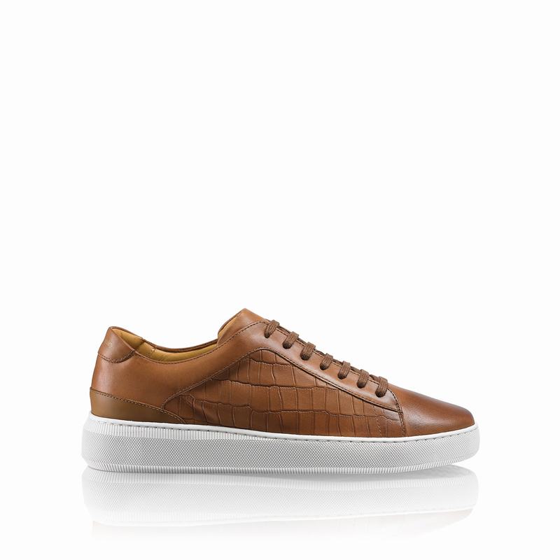 Brown Russell And Bromley Clear Run Men\'s Low Top Sneakers | BAY6553BN