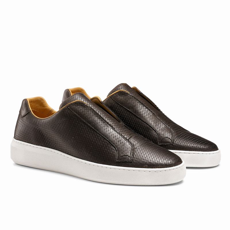 Brown Russell And Bromley Clearway M Men's Low Top Sneakers | OYU5524XX