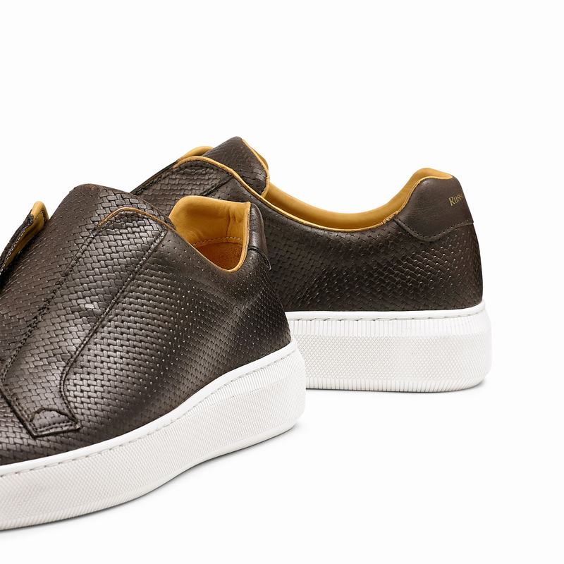 Brown Russell And Bromley Clearway M Men's Low Top Sneakers | OYU5524XX