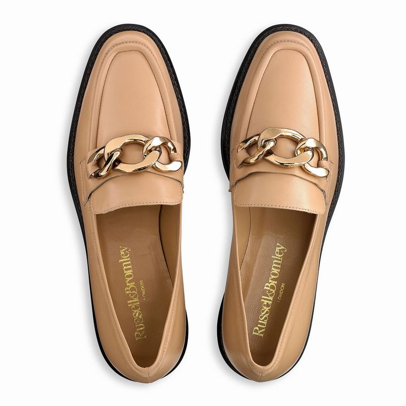 Brown Russell And Bromley Cleopatra Women's Loafers | DQT4053DD