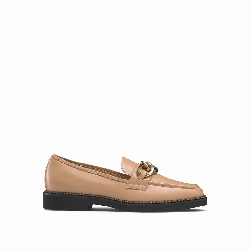 Brown Russell And Bromley Cleopatra Women\'s Loafers | DQT4053DD