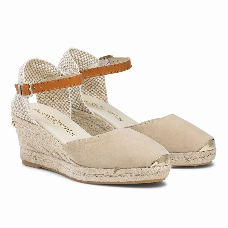 Brown Russell And Bromley Coco-nut Women's Espadrilles | AGM2821DI