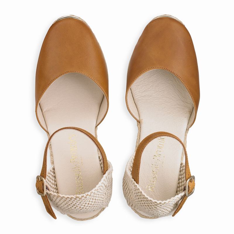 Brown Russell And Bromley Coco-nut Women's Espadrilles | JVE4297BM