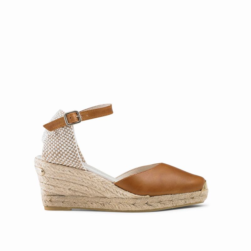 Brown Russell And Bromley Coco-nut Women\'s Espadrilles | JVE4297BM