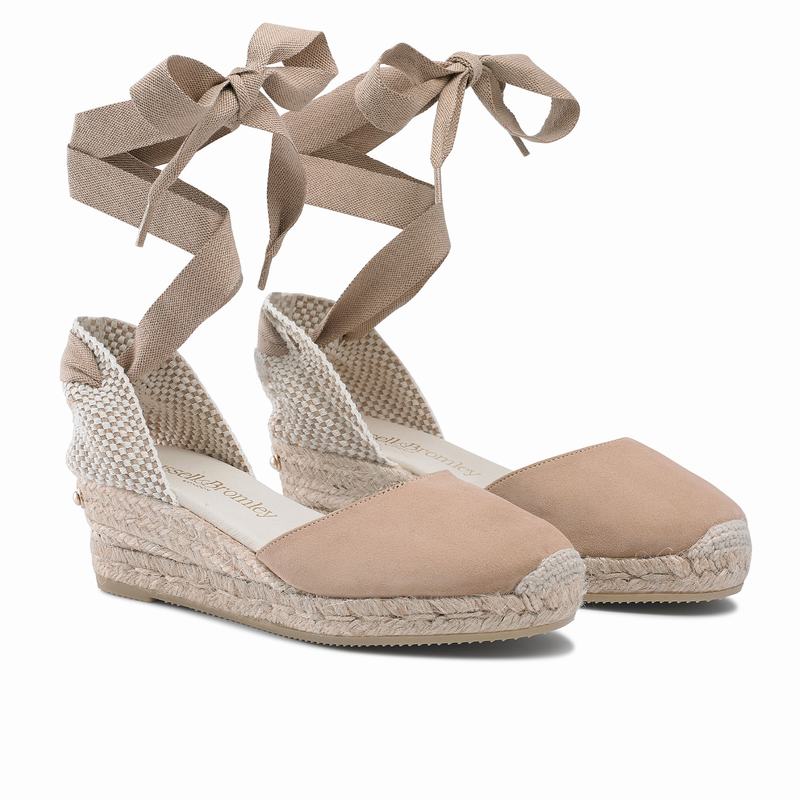 Brown Russell And Bromley Cocowrap Women's Espadrilles | NJW893CW