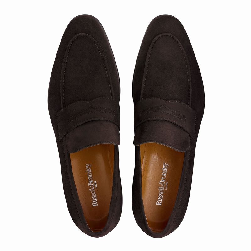 Brown Russell And Bromley Denver Men's Loafers | PKJ778CQ