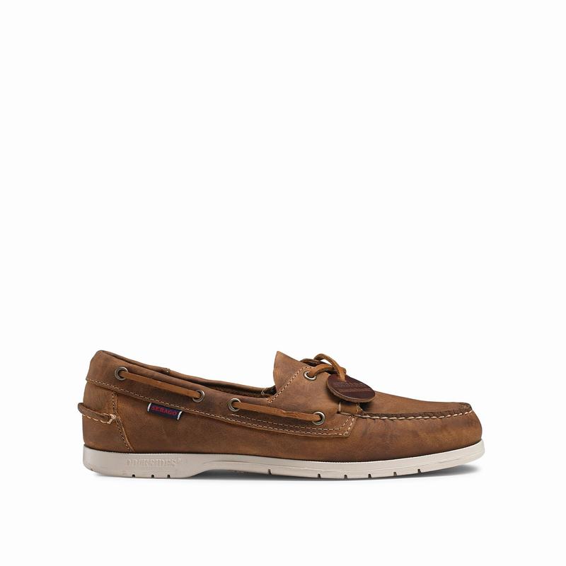 Brown Russell And Bromley Docksides Men\'s Boat Shoes | CVH1150GG
