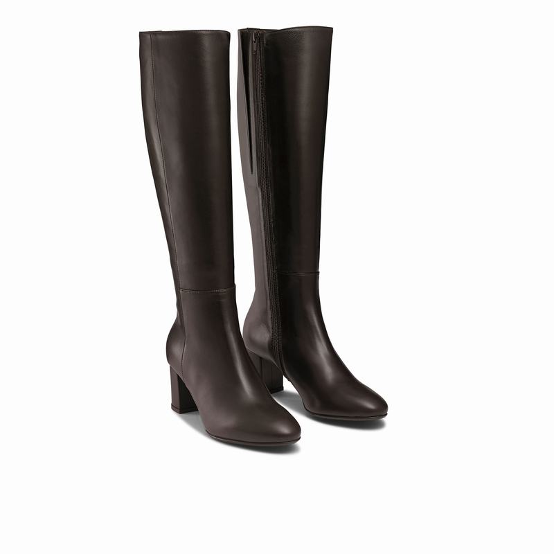 Brown Russell And Bromley Dressage Women's Knee High Boots | HDI9561XM