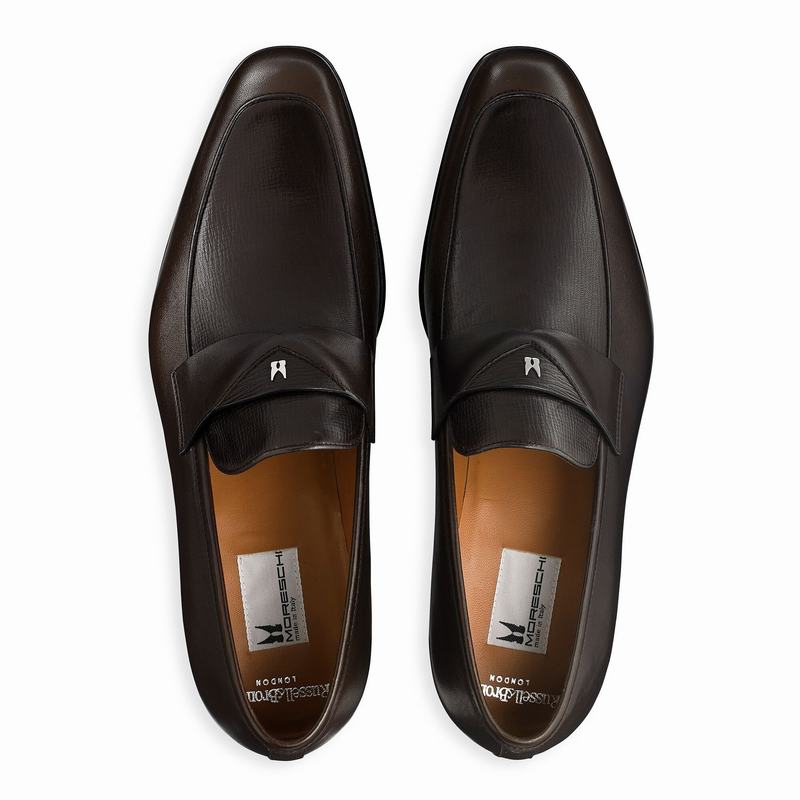 Brown Russell And Bromley Duke Men's Loafers | SAC4682HF