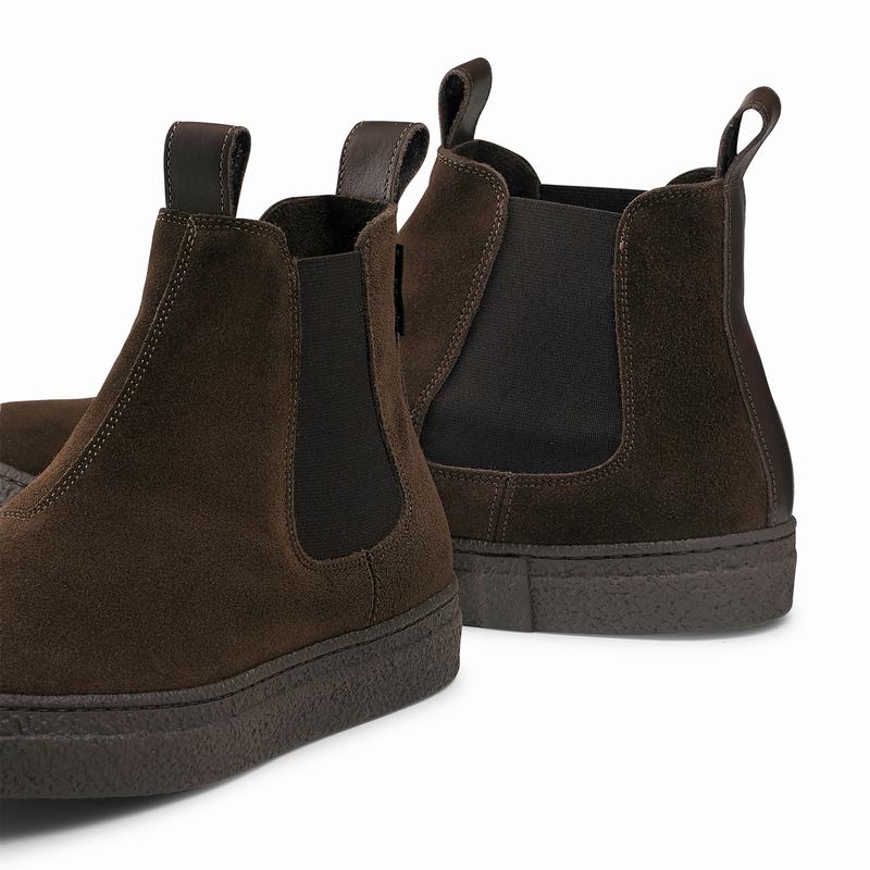 Brown Russell And Bromley Humble Men's Chelsea Boots | HZF6086FS
