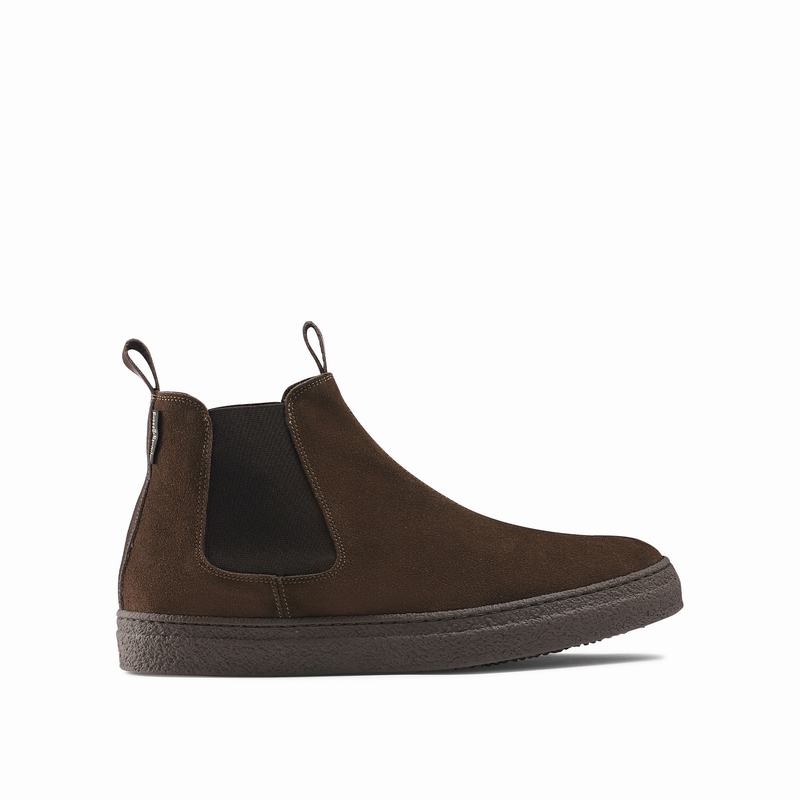 Brown Russell And Bromley Humble Men\'s Chelsea Boots | HZF6086FS