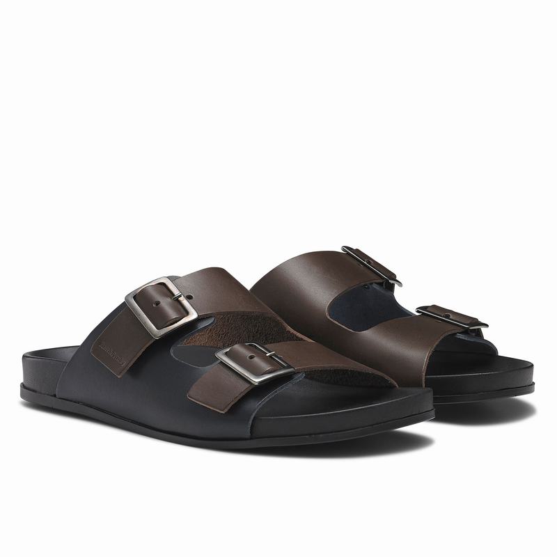 Brown Russell And Bromley Islander Men's Sandals | FFY165VD