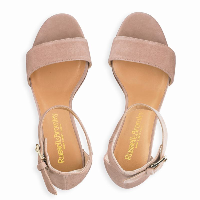 Brown Russell And Bromley Ittakestwo Women's Heeled Sandals | OZS797MF