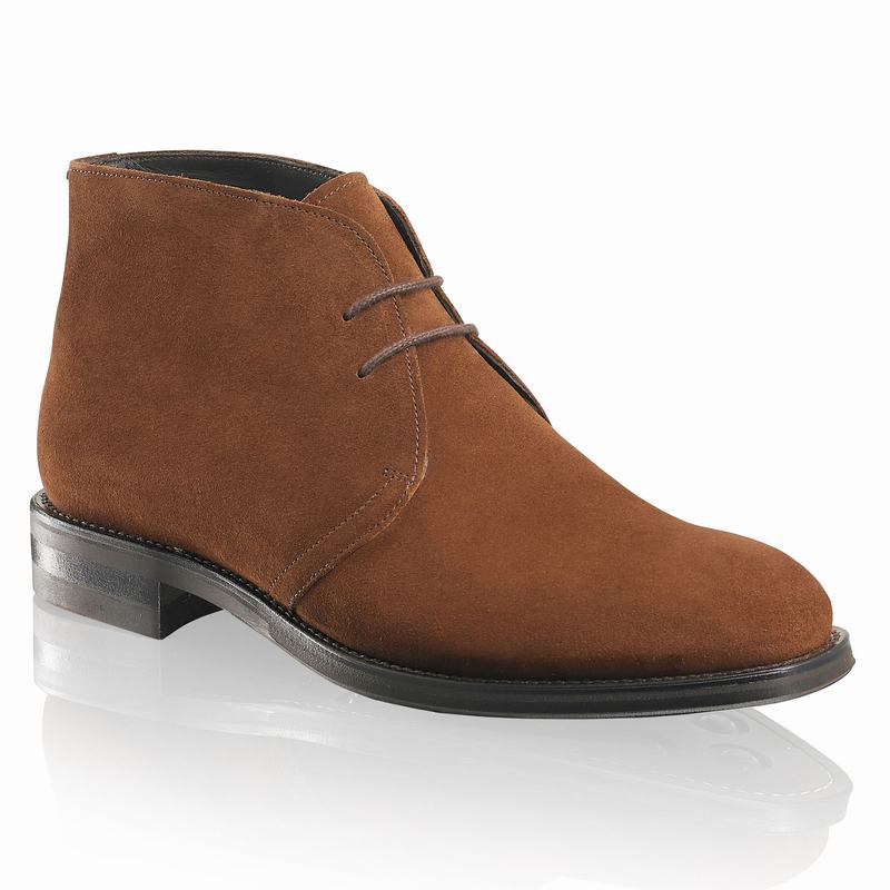 Brown Russell And Bromley Jermyn Men's Desert Boots | AIT97100ZE