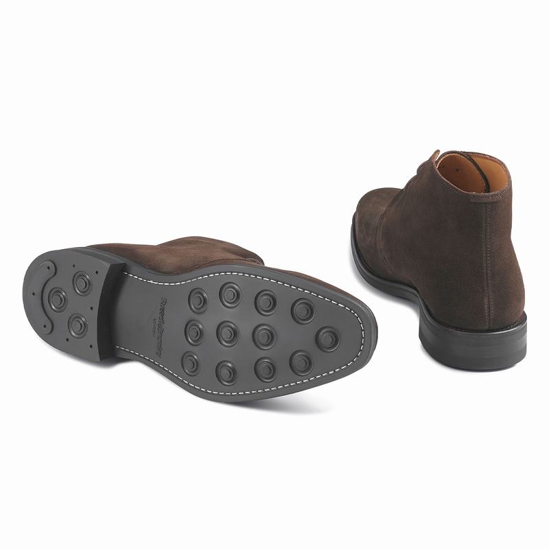 Brown Russell And Bromley Jermyn Men's Desert Boots | ASI3447IL