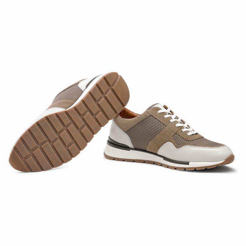 Brown Russell And Bromley Lomond Men's Low Top Sneakers | FFO5947NE