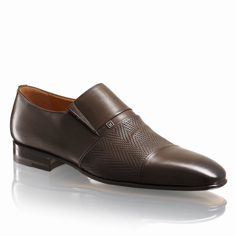 Brown Russell And Bromley Lugano Men's Loafers | ACQ4548UT
