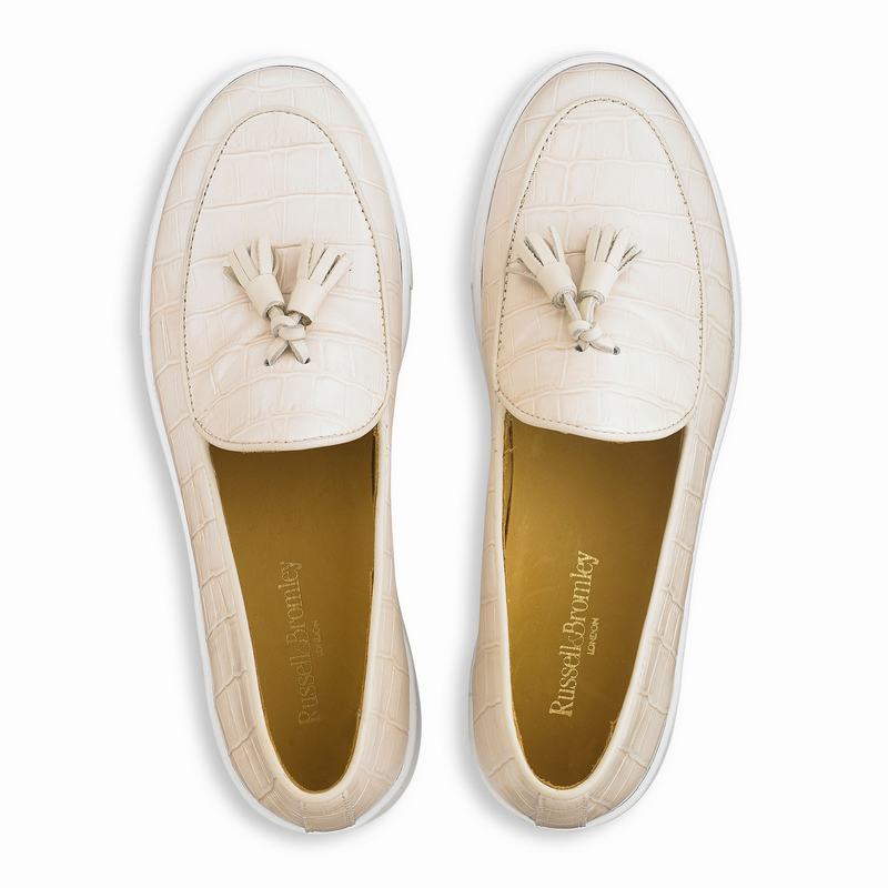 Brown Russell And Bromley Moc Up Women's Slip On Trainers | YOO7244MS