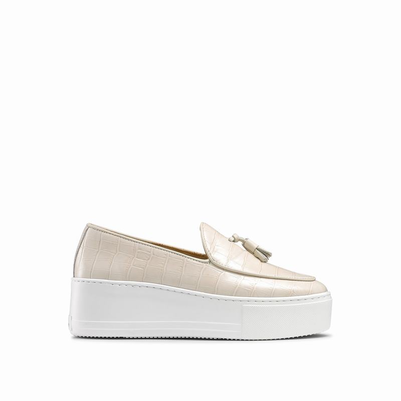 Brown Russell And Bromley Moc Up Women\'s Slip On Trainers | YOO7244MS