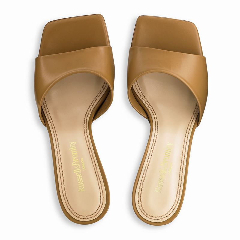 Brown Russell And Bromley Mojito Women's Heeled Sandals | KKB3210CD