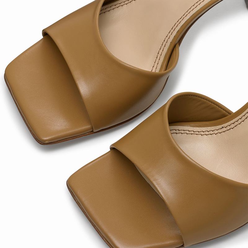 Brown Russell And Bromley Mojito Women's Heeled Sandals | KKB3210CD