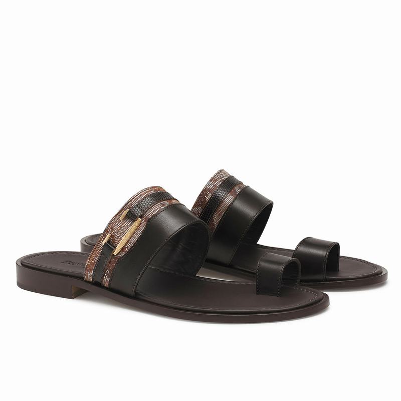 Brown Russell And Bromley Oasis Men's Sandals | WTC3634CK