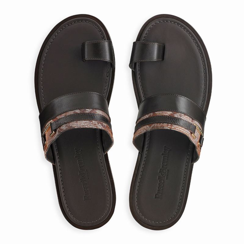 Brown Russell And Bromley Oasis Men's Sandals | WTC3634CK
