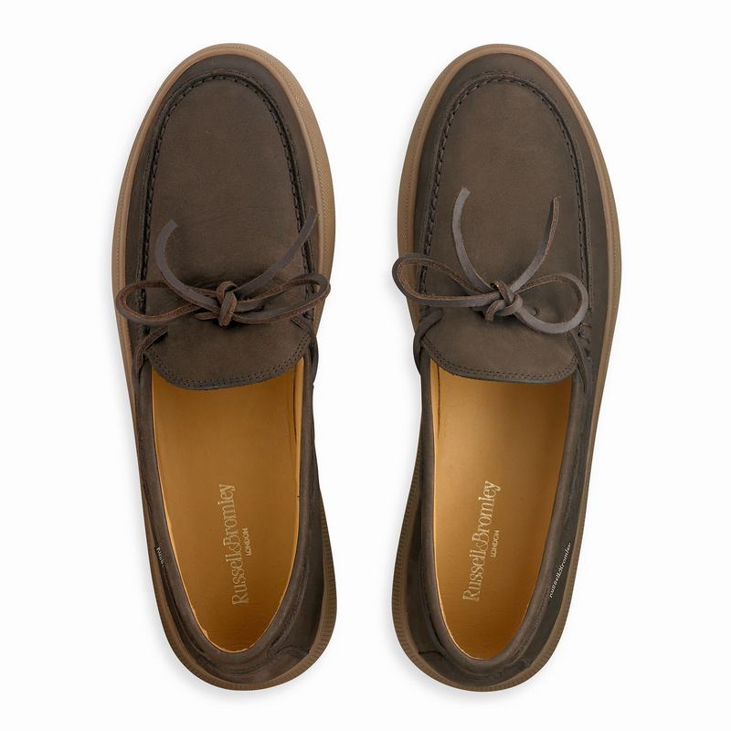 Brown Russell And Bromley On Shore Men's Slip On Shoes | SPP4588UR